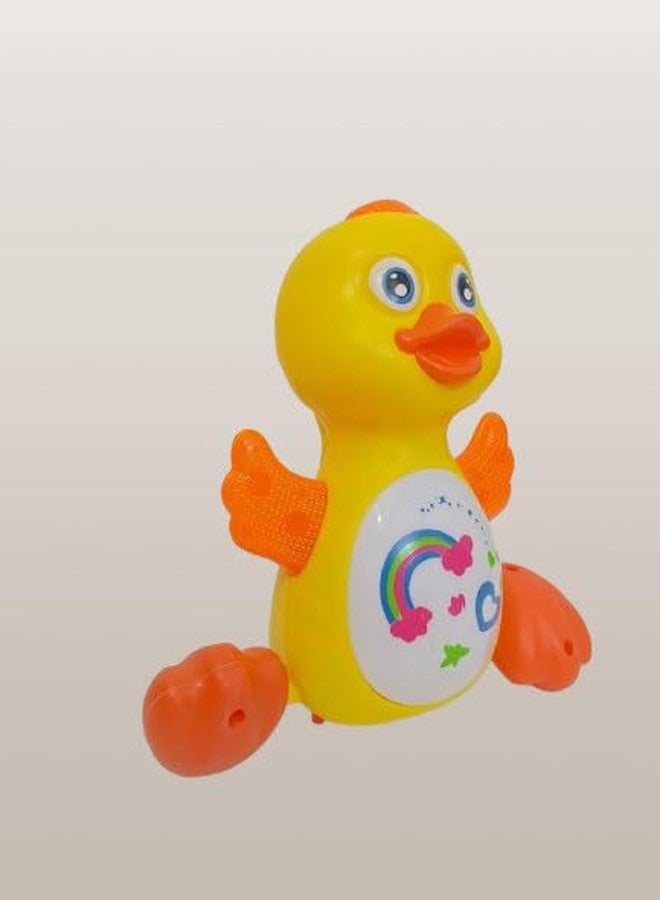 HDA GROUP Musical Duckling Toy for Kids - Voice Controlled Start/Stop, Crawling & Swinging (Multicolor) - Image 2